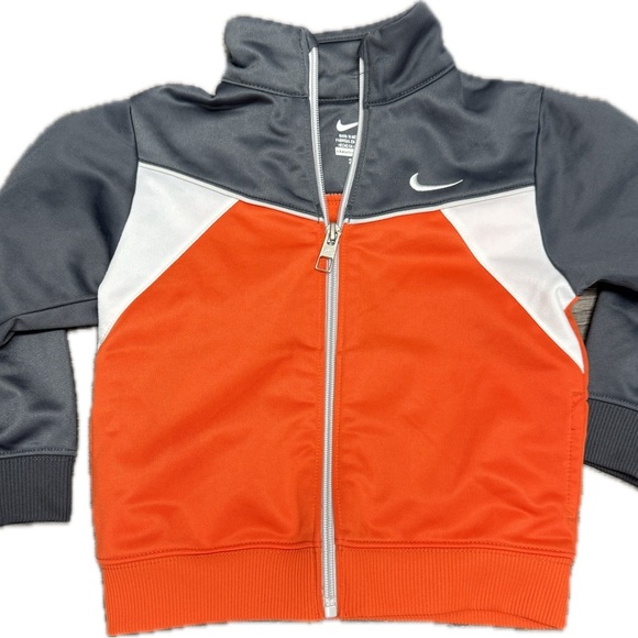 Nike Other - Nike Colorblock Track Jacket | Size 24M 🧡⚪️⚫️